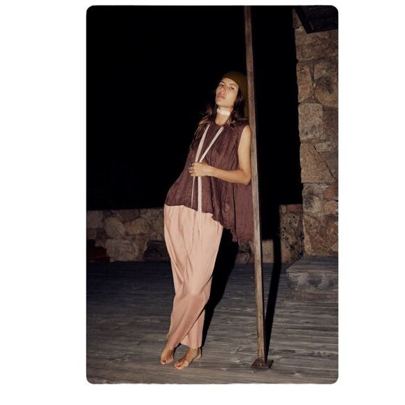 ZARA | Brown | RAMIE PASSEMENTERIE BLOUSE - Picture 5 of 14